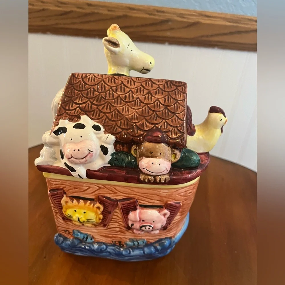 𝅺EXPRESS Ceramic Cookie Candy Jar Biblical‎ 9
